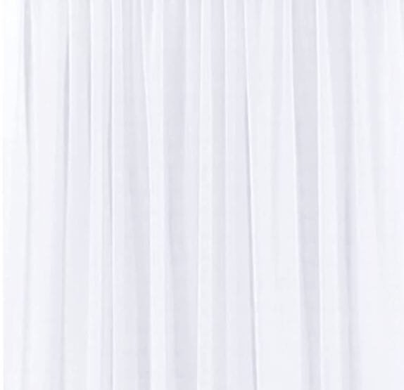 Flowy white curtains photo booth backdrop for weddings